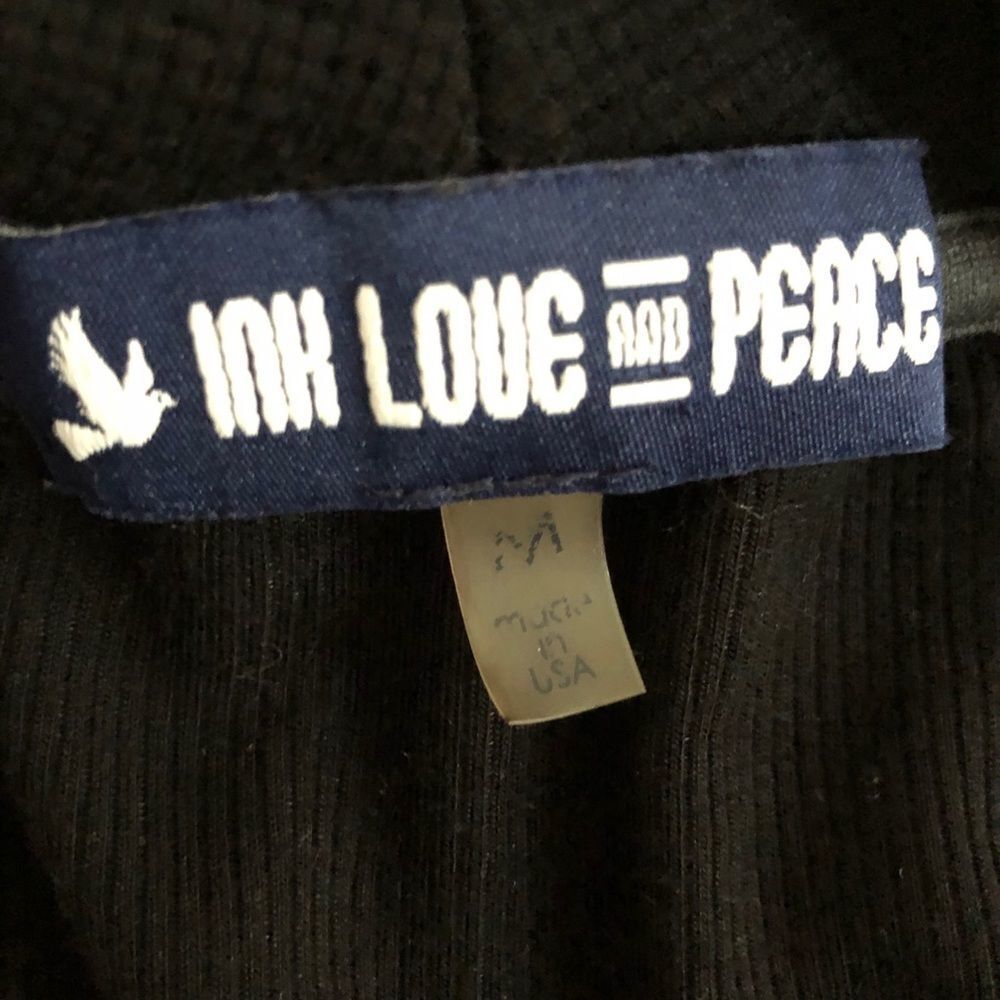 Ink Love and Peace Stitch Fix Wrap Thermal Top M - Picture 9 of 10